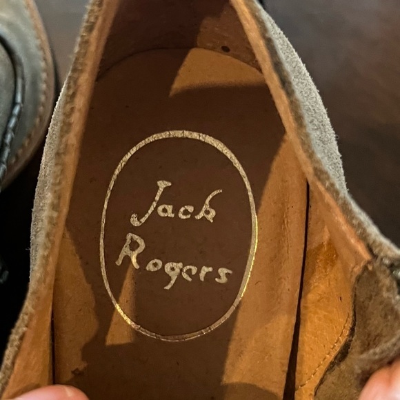 Jack Rogers Kyle Evergreen Suede Booties Heel Ankle Boots Side Zipper Size 7.5 - Picture 8 of 8